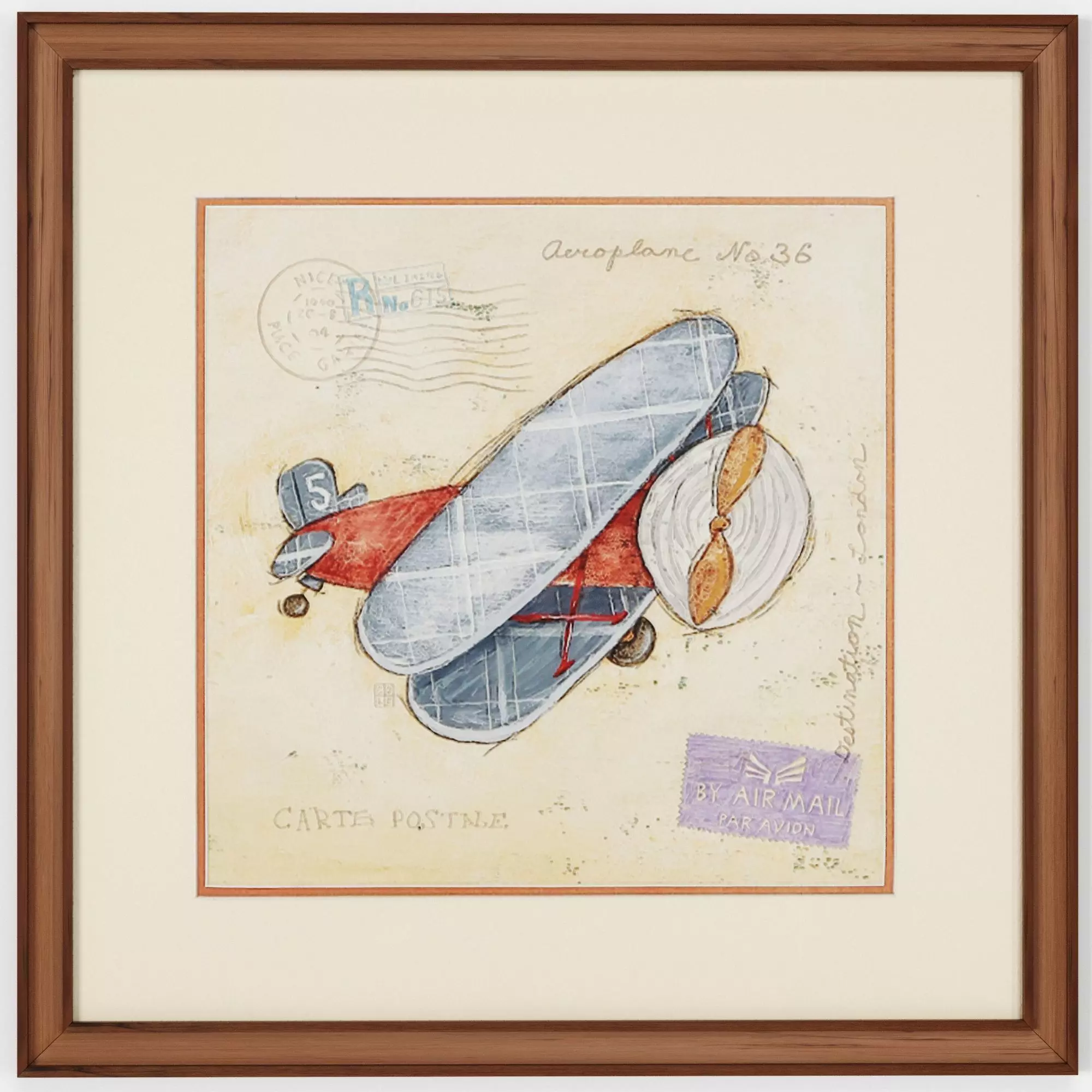 Art Frams 101- Vintage AirCraft 3D model_0