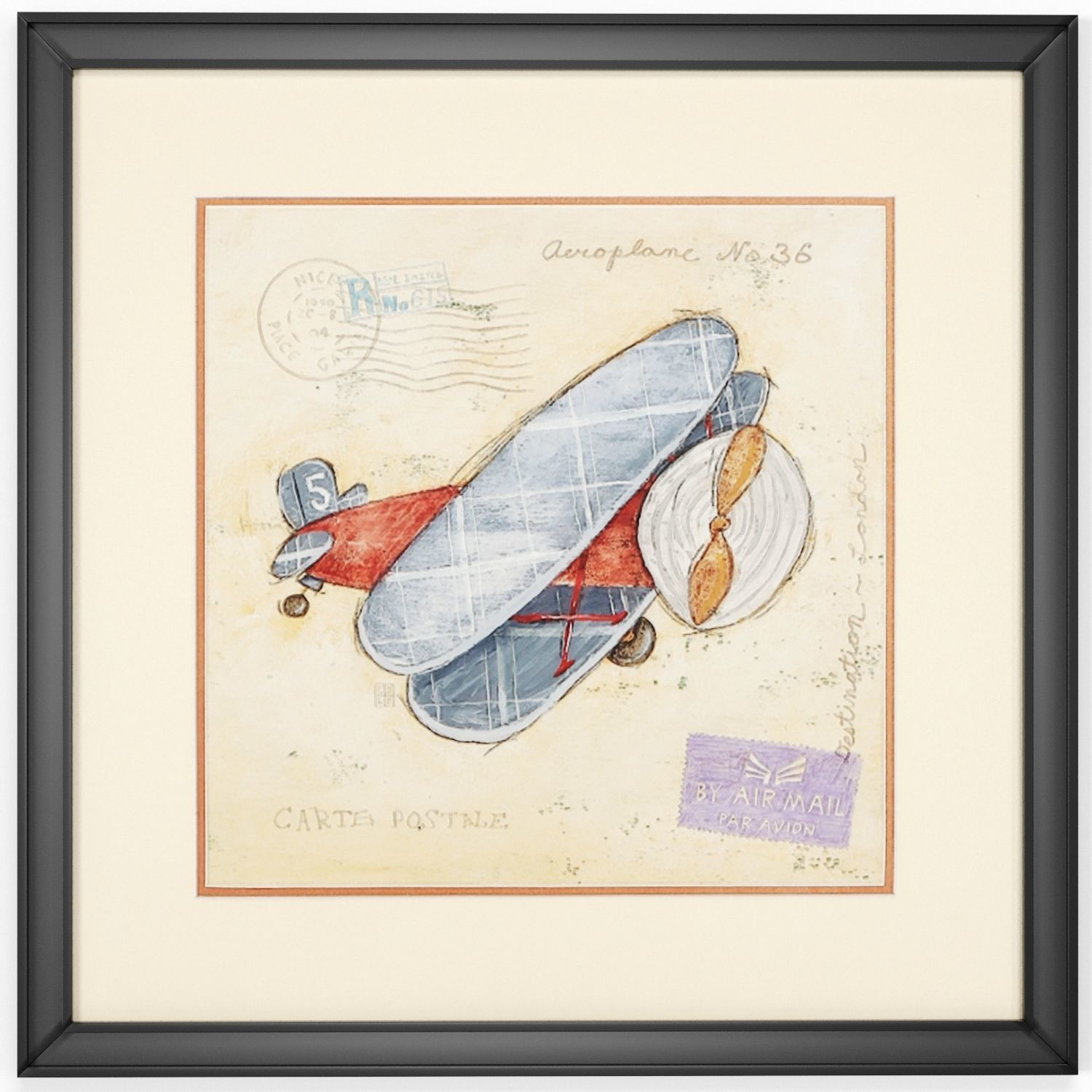 Art Frams 101- Vintage AirCraft 3D model_1