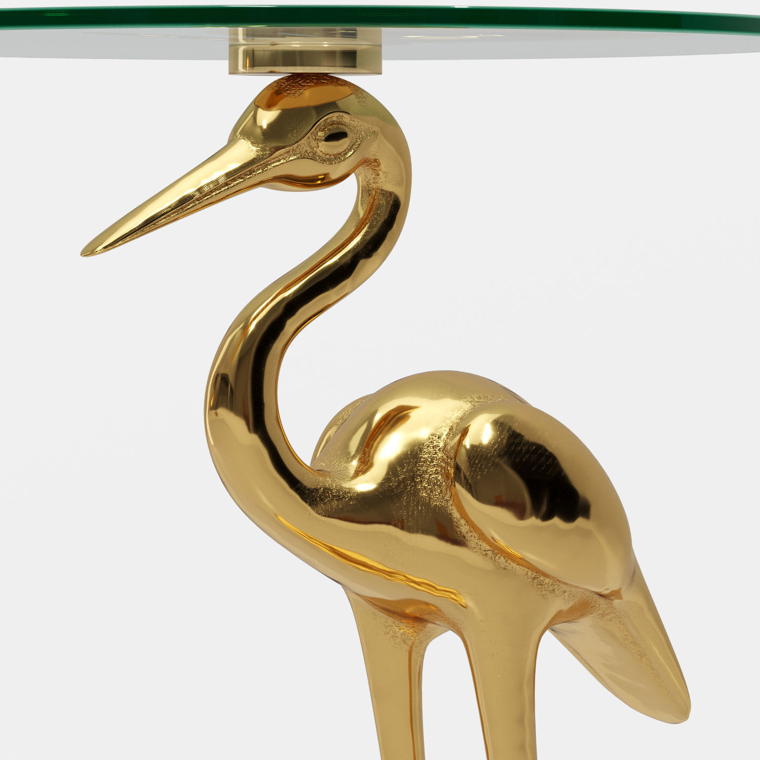 Side table Crane 3D model_4