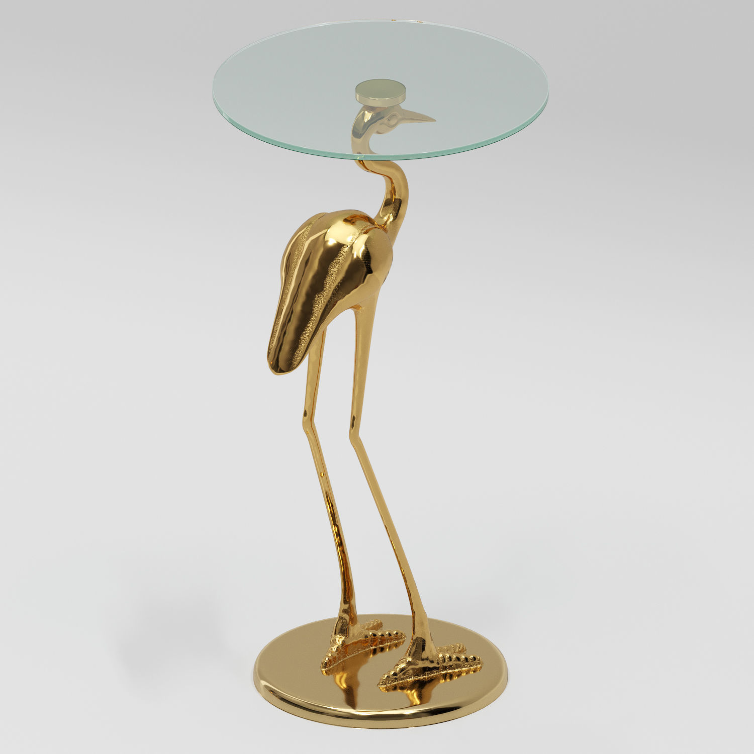 Side table Crane 3D model_3