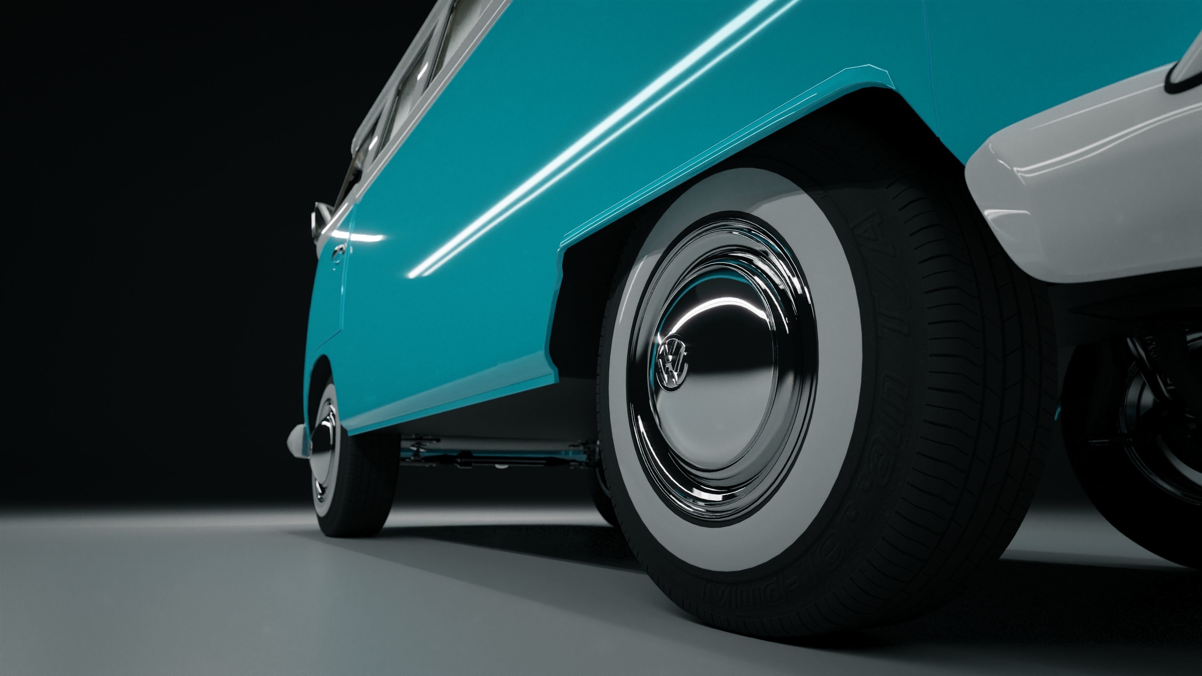 Volkswagen Type 1 camper van 3D model_4