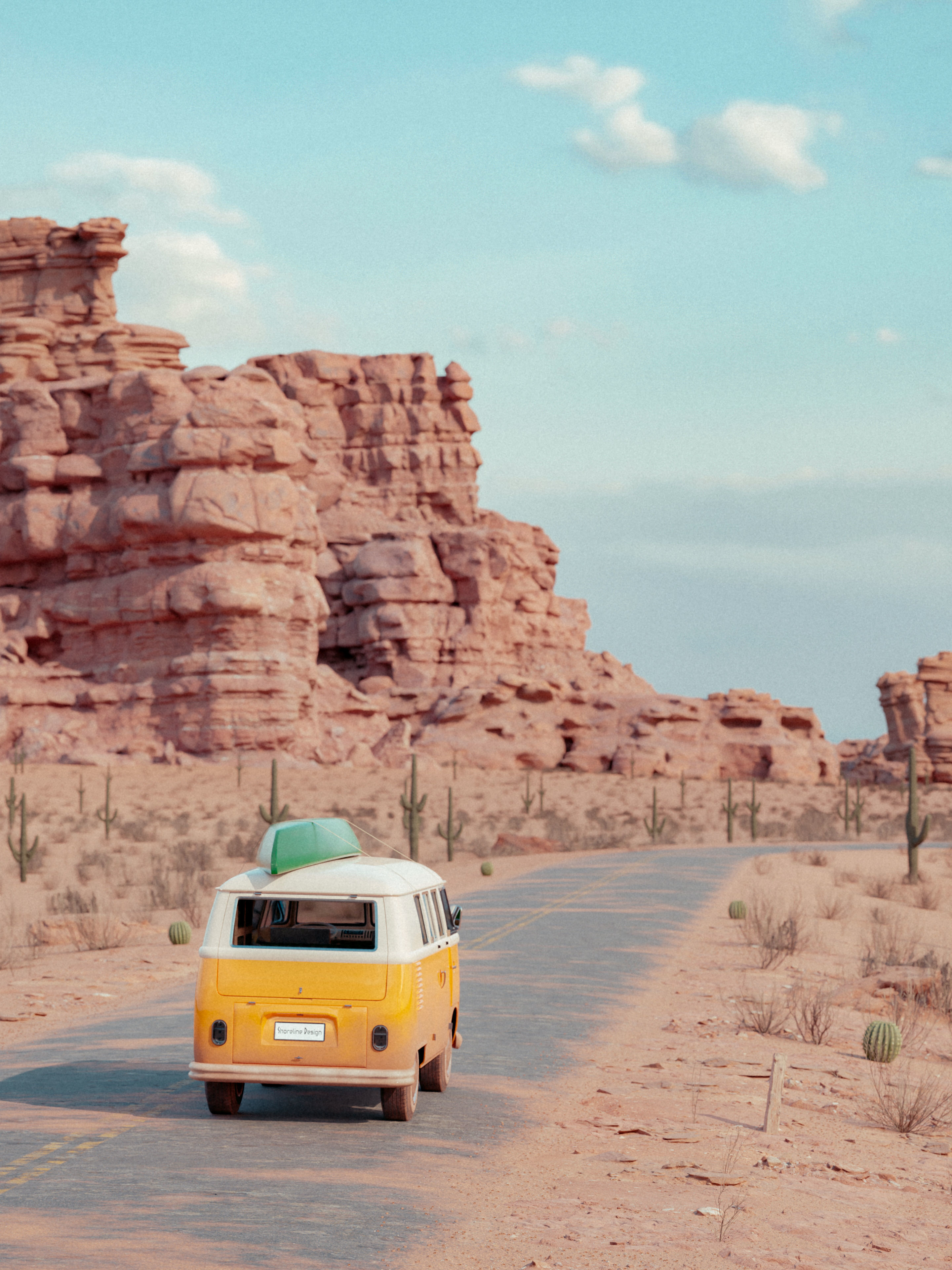 Volkswagen Type 1 camper van 3D model_11