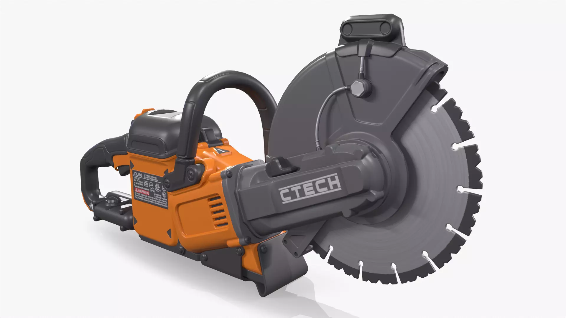 Cut Off Saw Low-poly 3D model