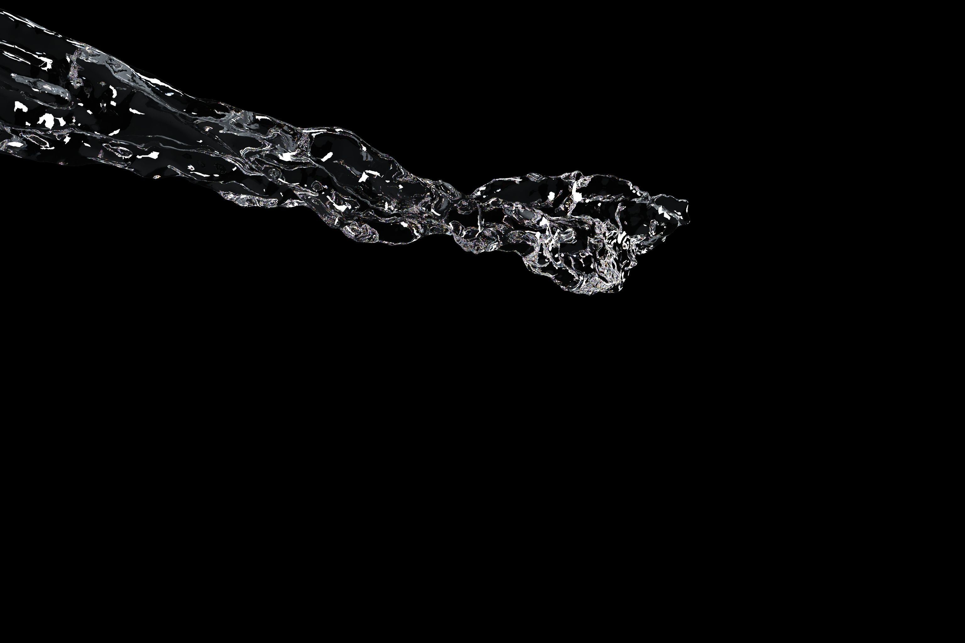 water splash circle  3D model_6