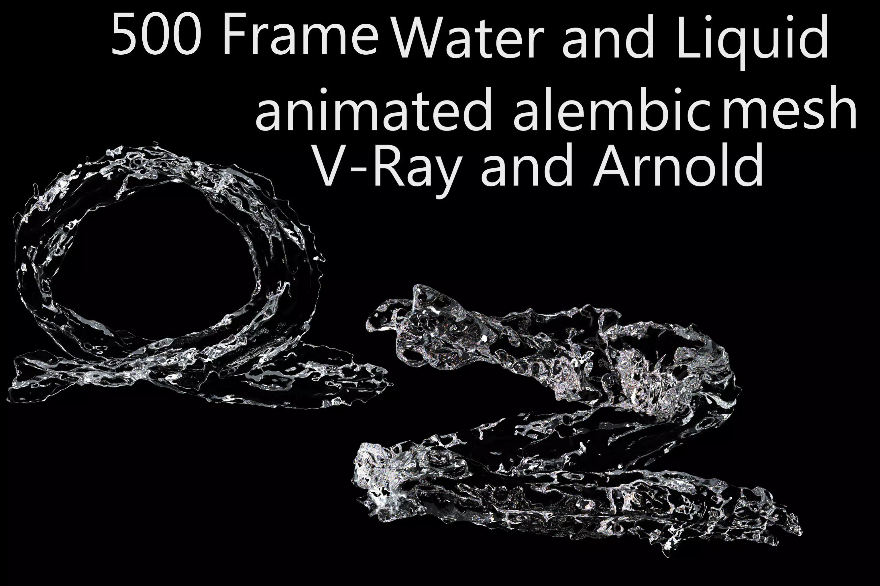 water splash circle  3D model_0