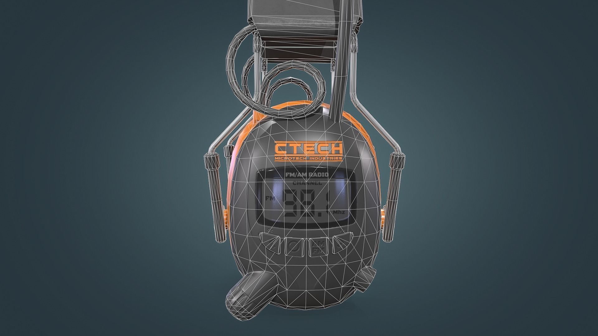 Ear Muffs Low-poly 3D model_18