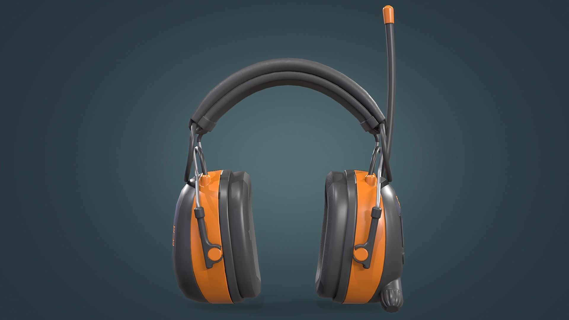Ear Muffs Low-poly 3D model_12