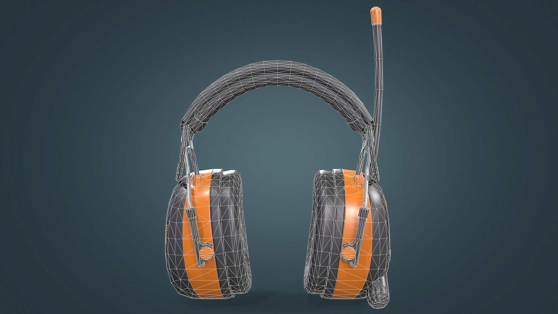 Ear Muffs Low-poly 3D model_17