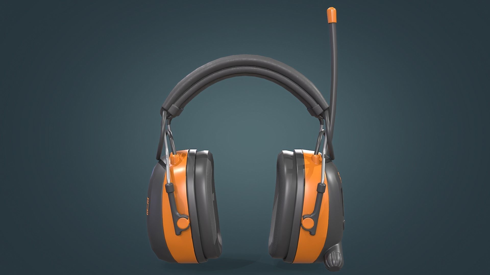 Ear Muffs Low-poly 3D model_9