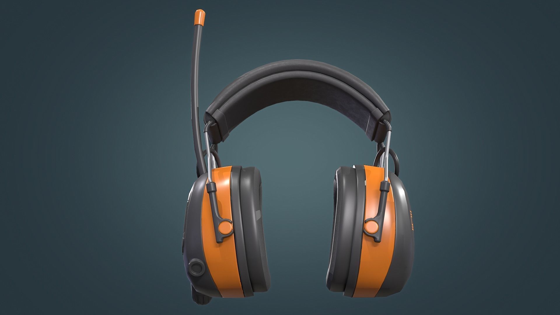 Ear Muffs Low-poly 3D model_8
