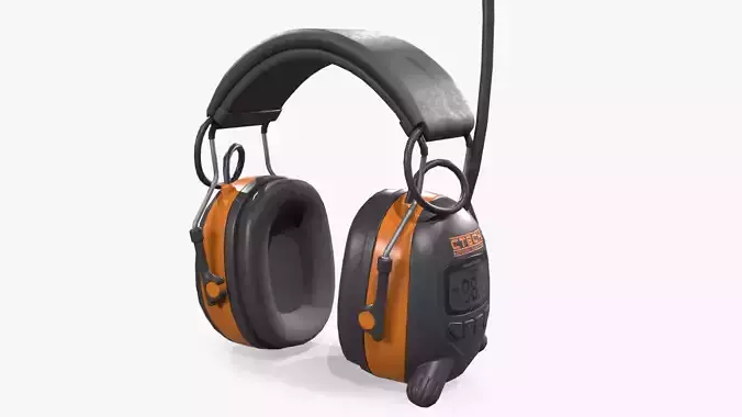 Ear Muffs Low-poly 3D model