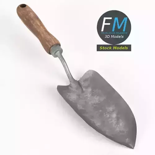 Garden trowel 3D model