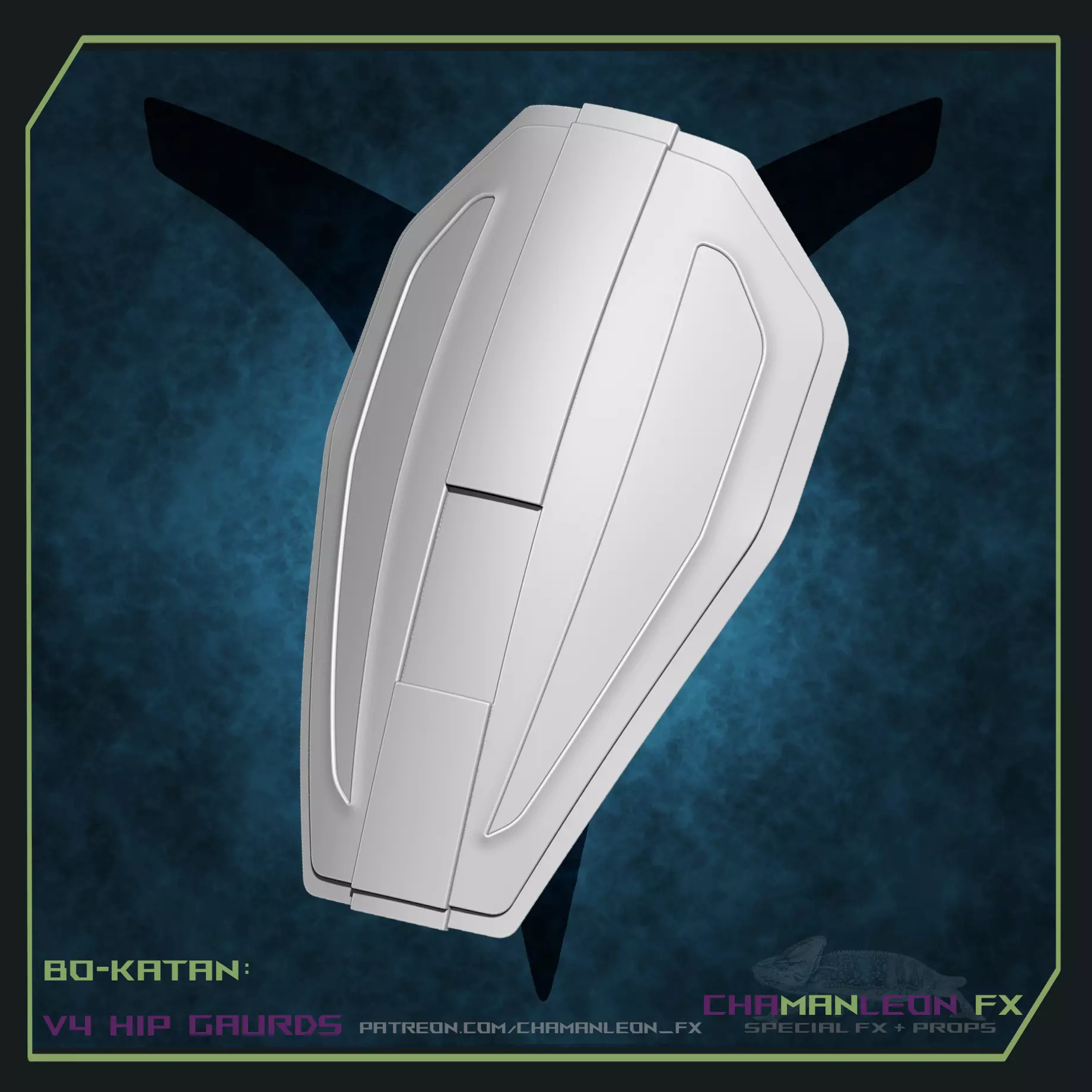 Bo Katan Mandalorian 3d Print Cosplay Hip Plate Armor 3D print model_0