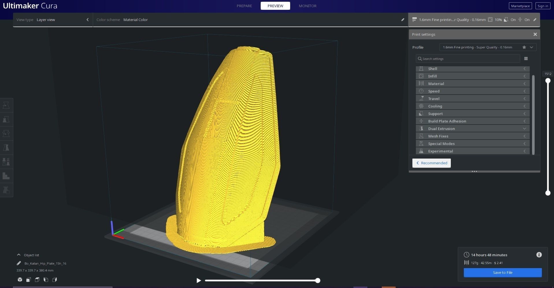 Bo Katan Mandalorian 3d Print Cosplay Hip Plate Armor 3D print model_2