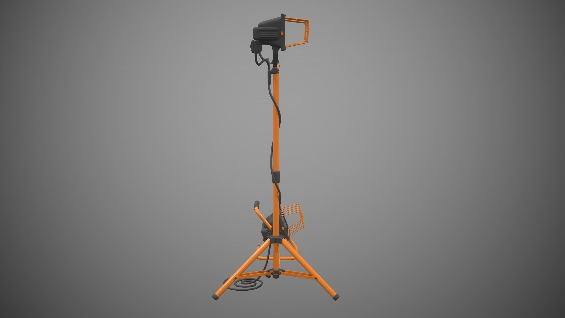 Spotlight Halogen Lamp Low-poly 3D model_13