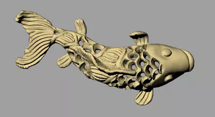 fish Necklace 3D print model_0