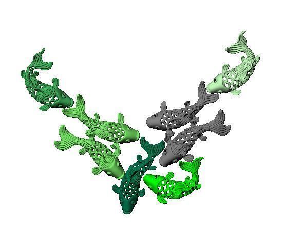 fish Necklace 3D print model_1