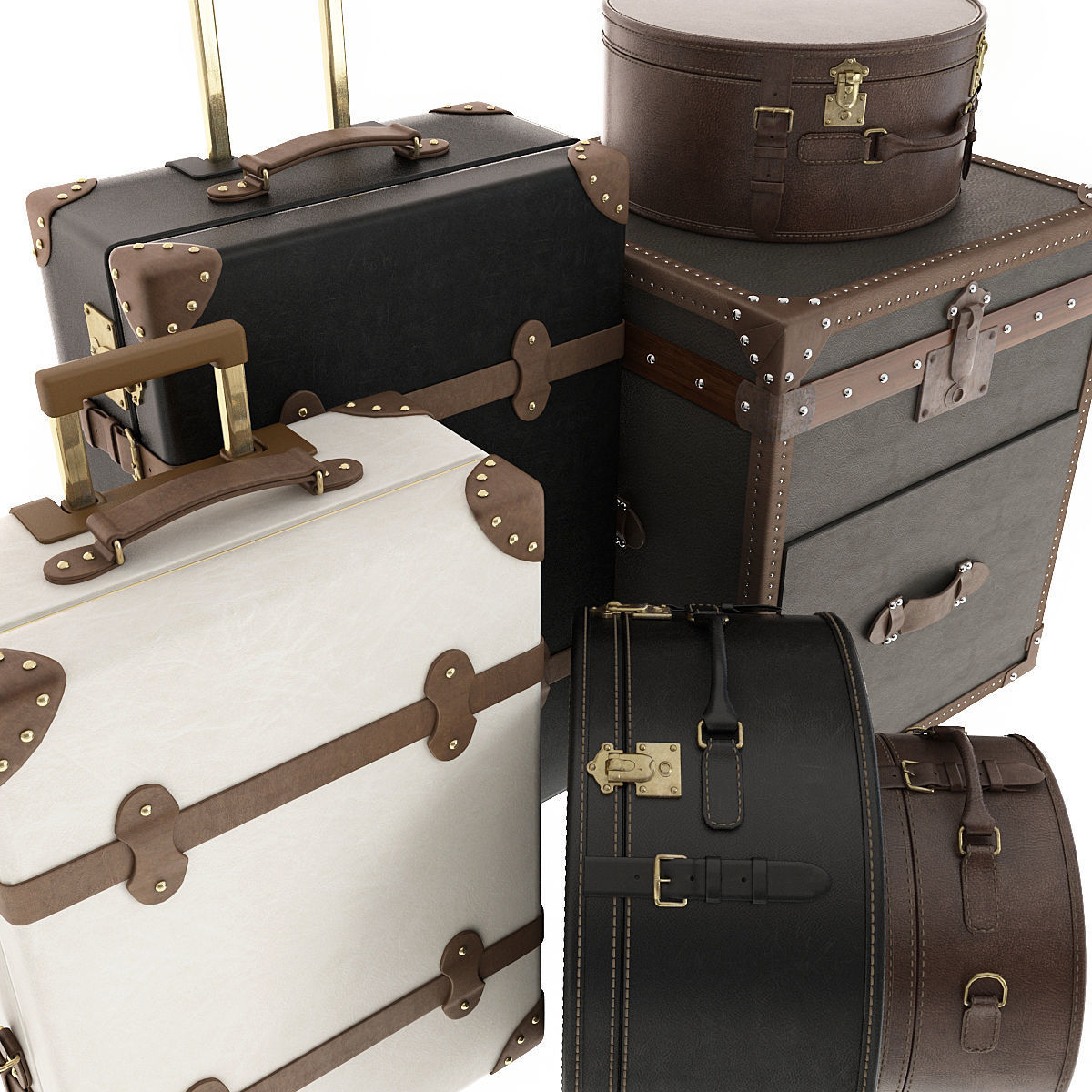 Suitcase Chest 3D model_15