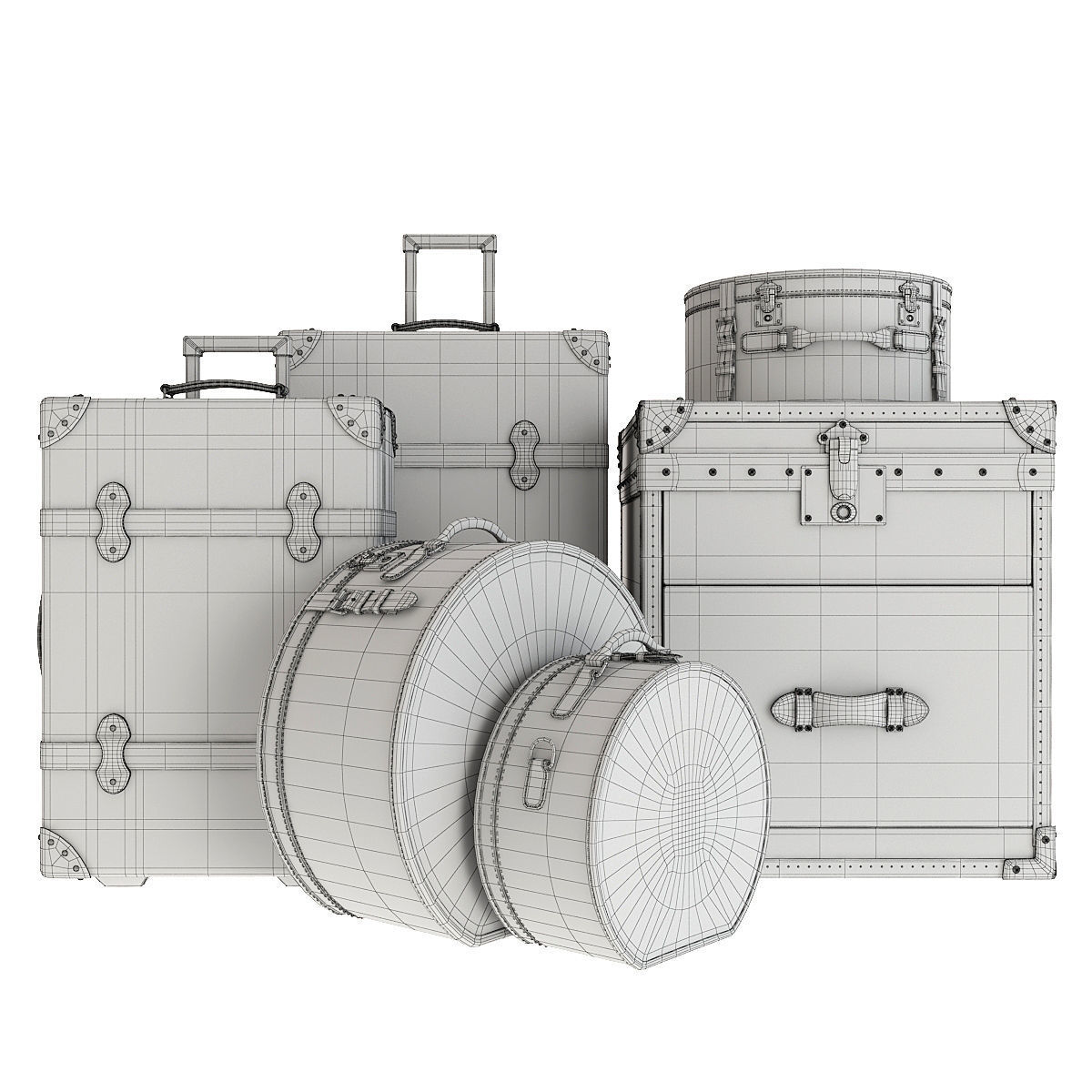 Suitcase Chest 3D model_1