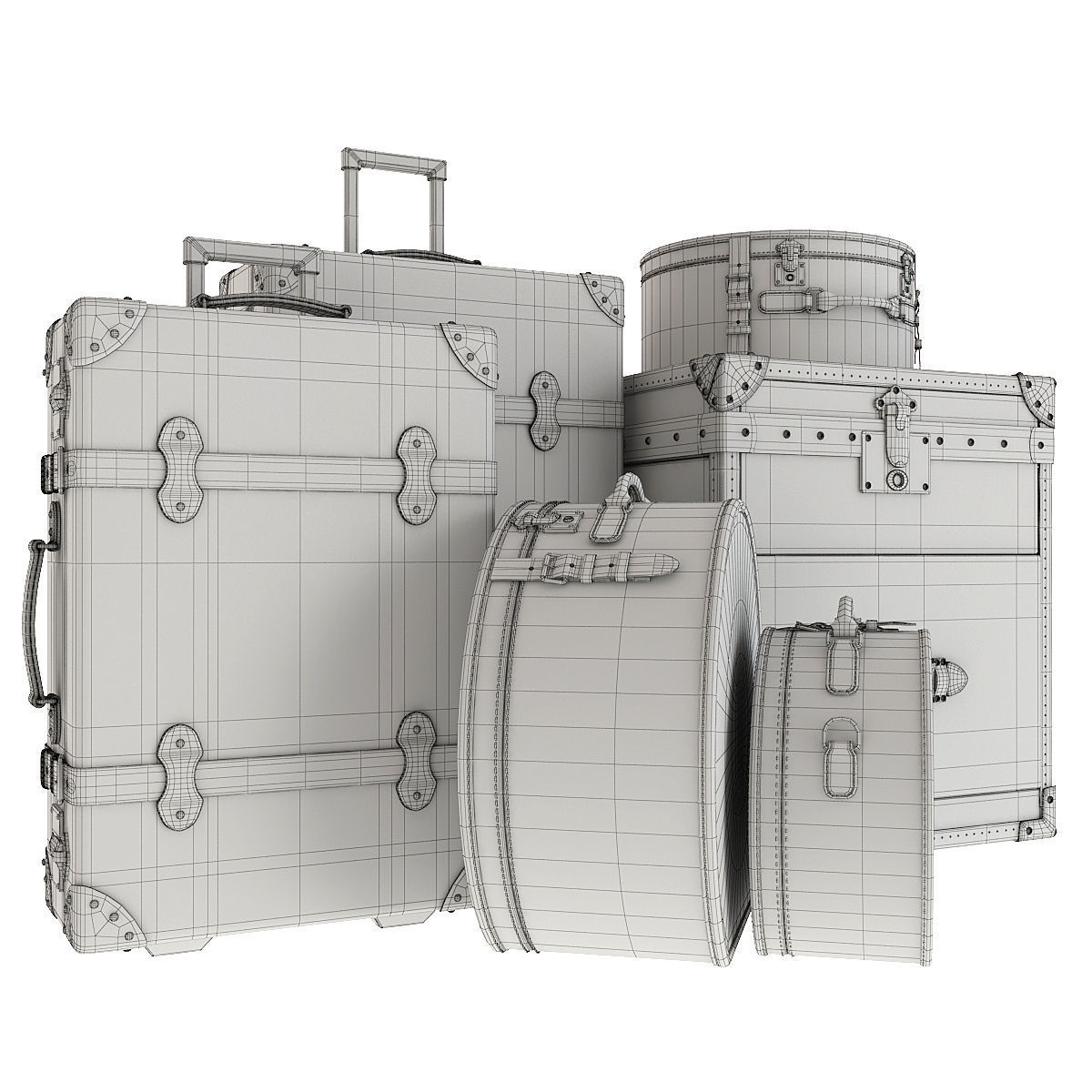 Suitcase Chest 3D model_9