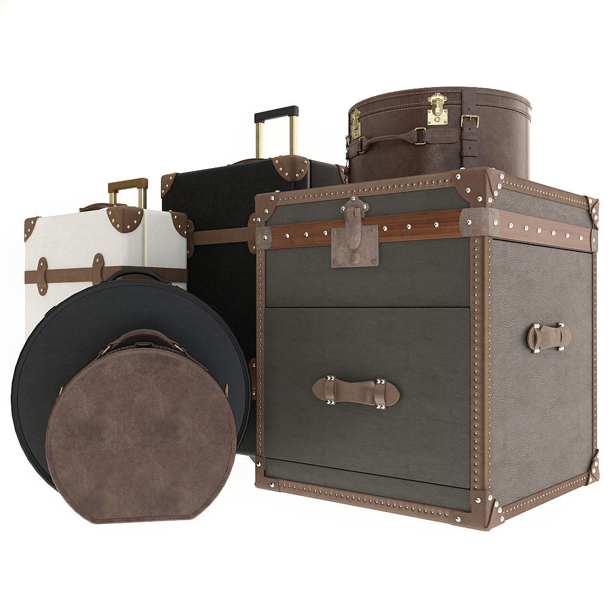 Suitcase Chest 3D model_12