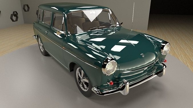 Volkswagen Type 3 squareback 1963 3D model