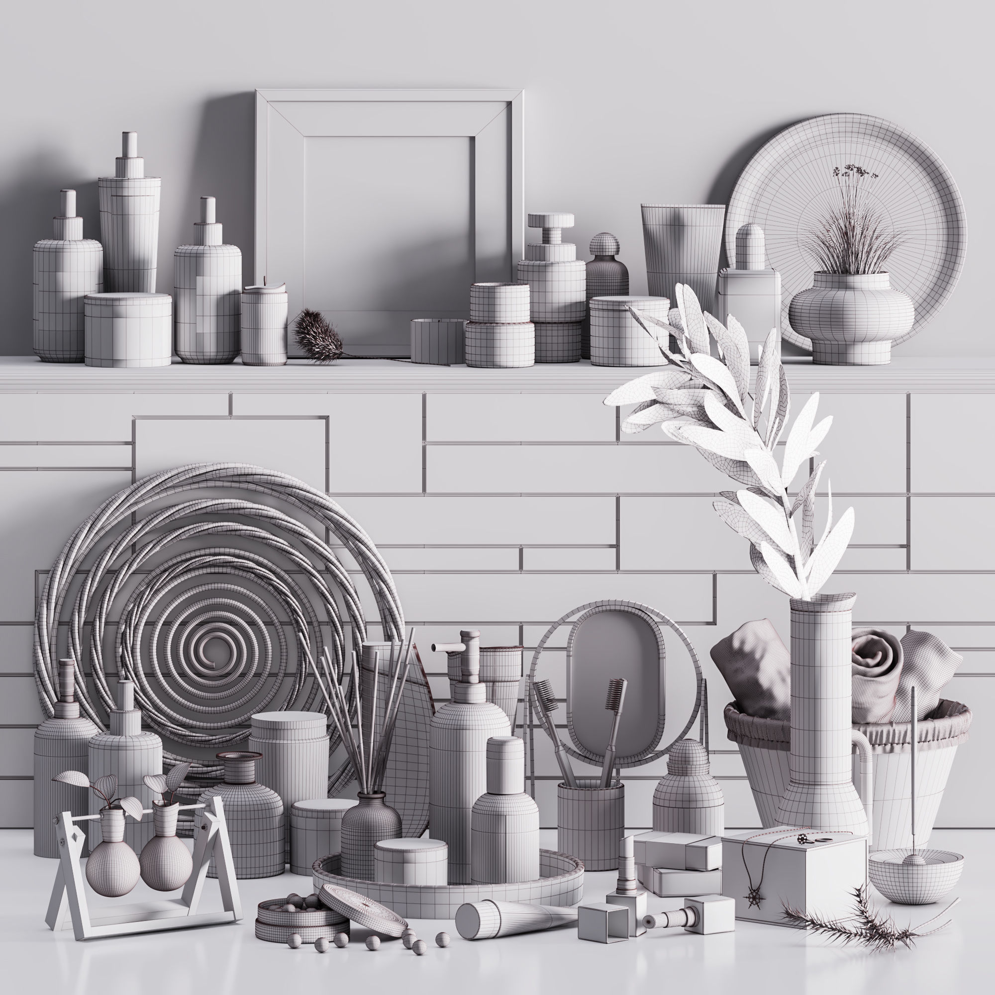 bathroom accessories 03 3D model_7