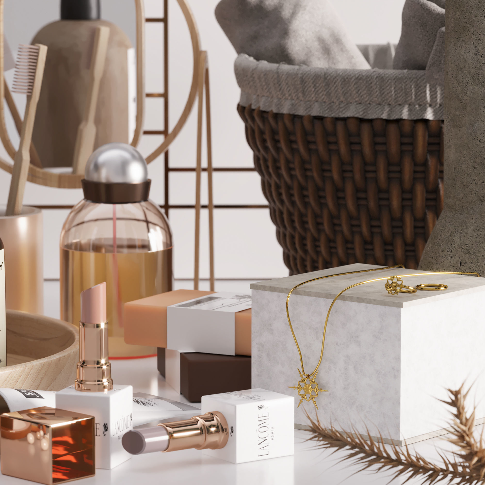 bathroom accessories 03 3D model_4