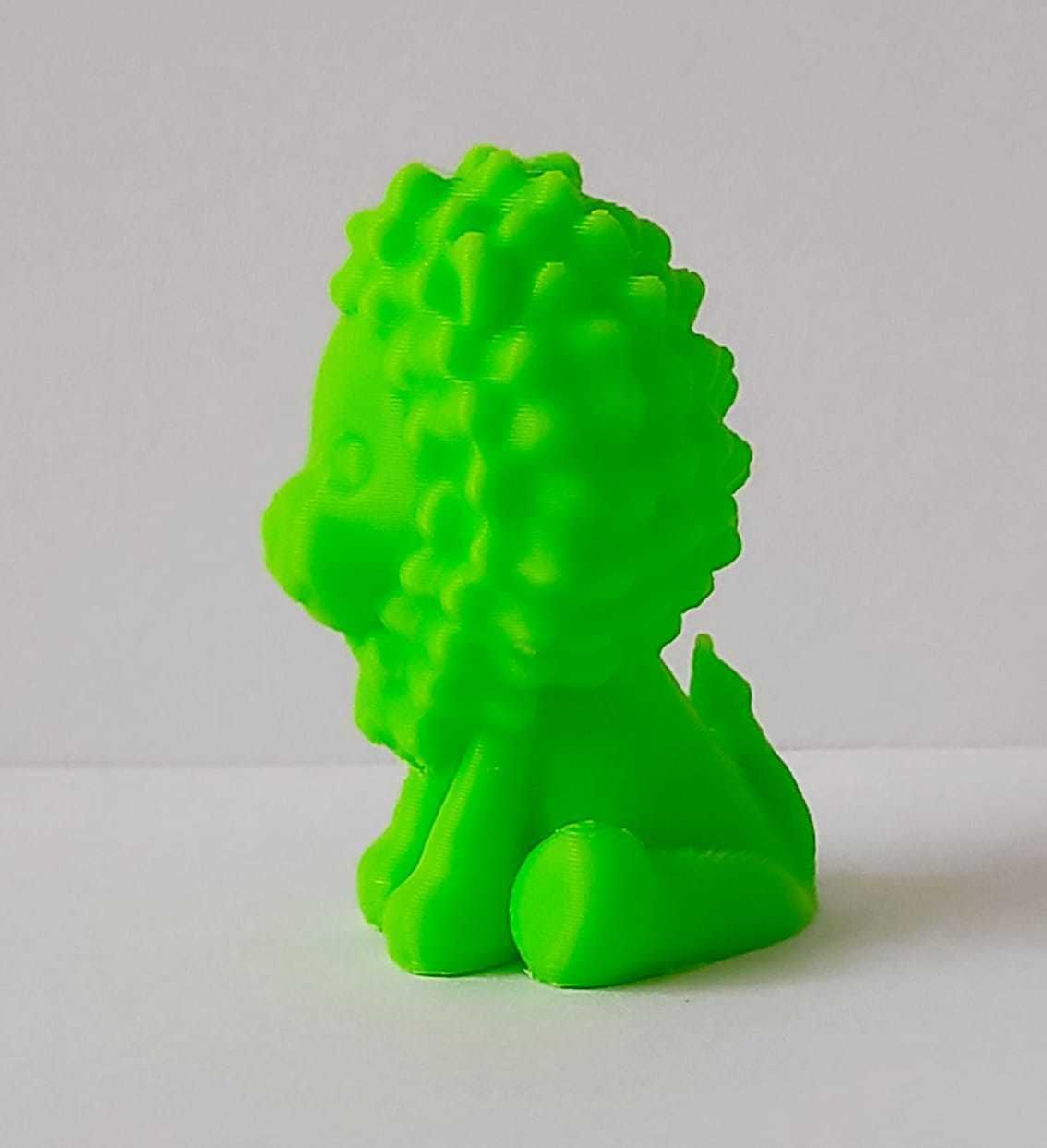 A cute lion for decoration and play 3D print model_4