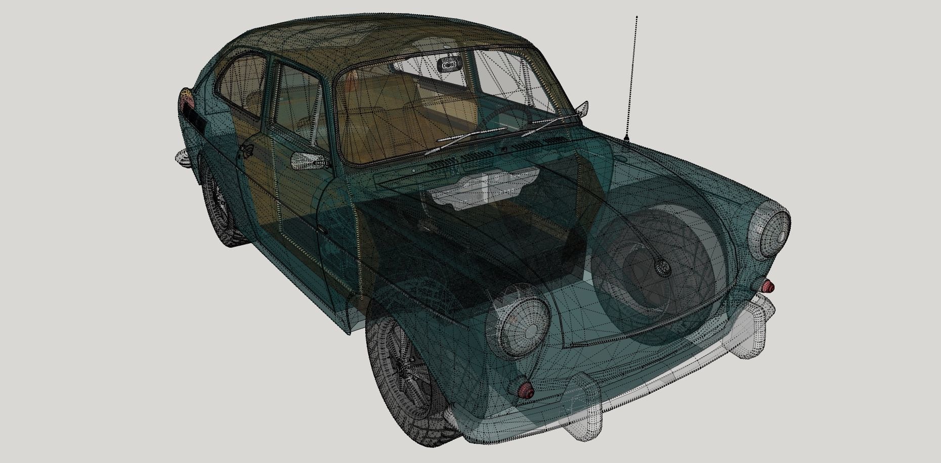 Volkswagen Type 3 3D Model Collection_57