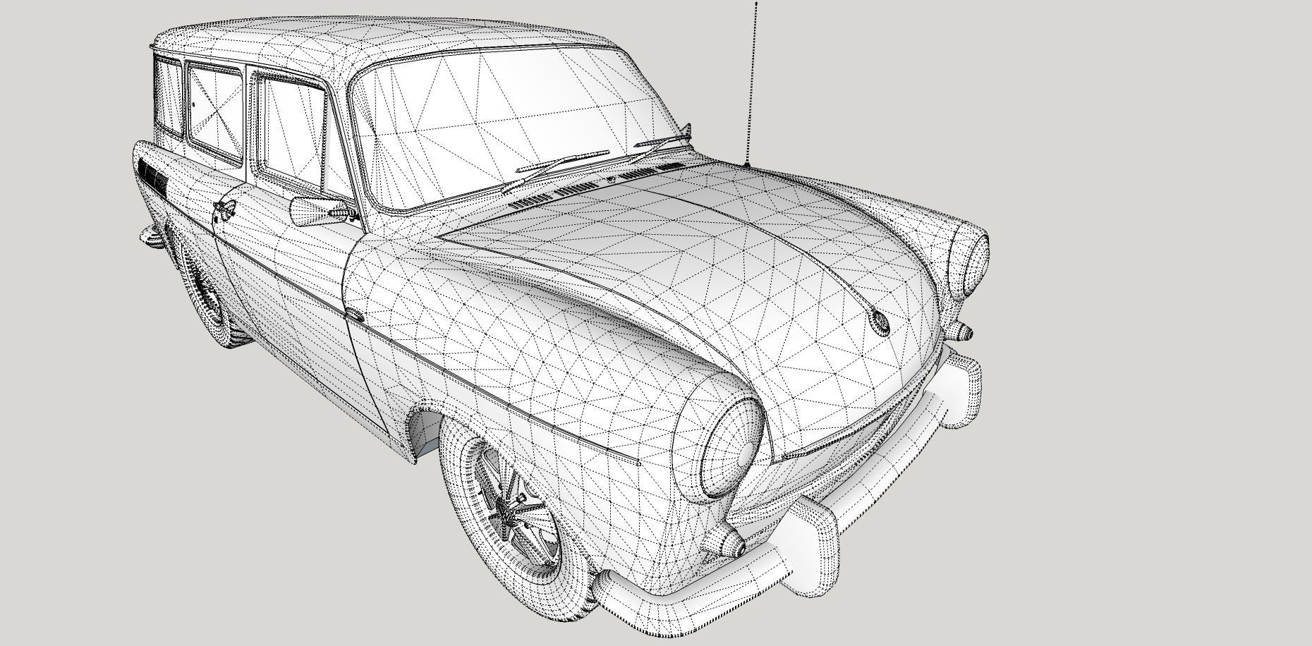 Volkswagen Type 3 3D Model Collection_17