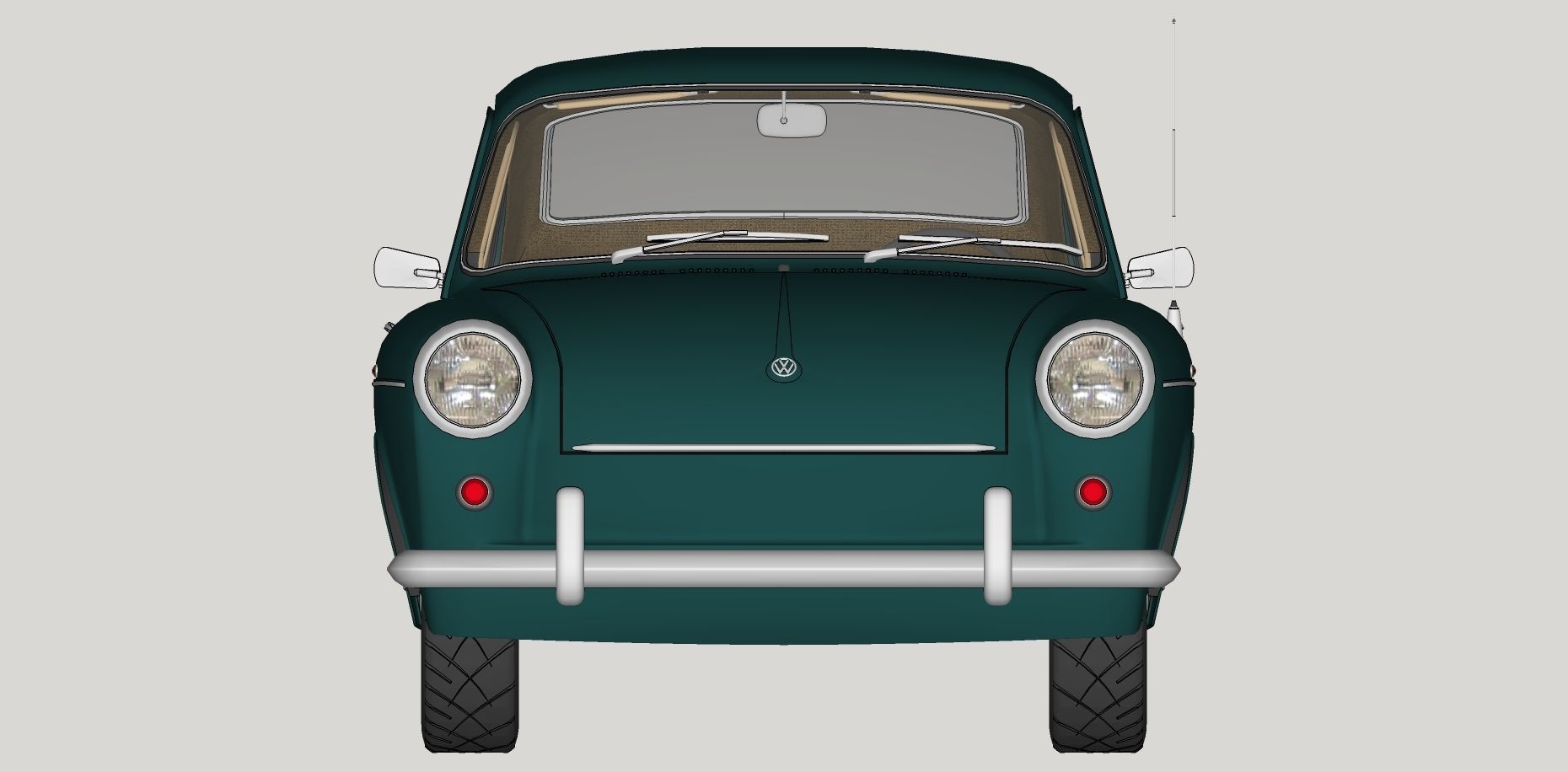 Volkswagen Type 3 3D Model Collection_52