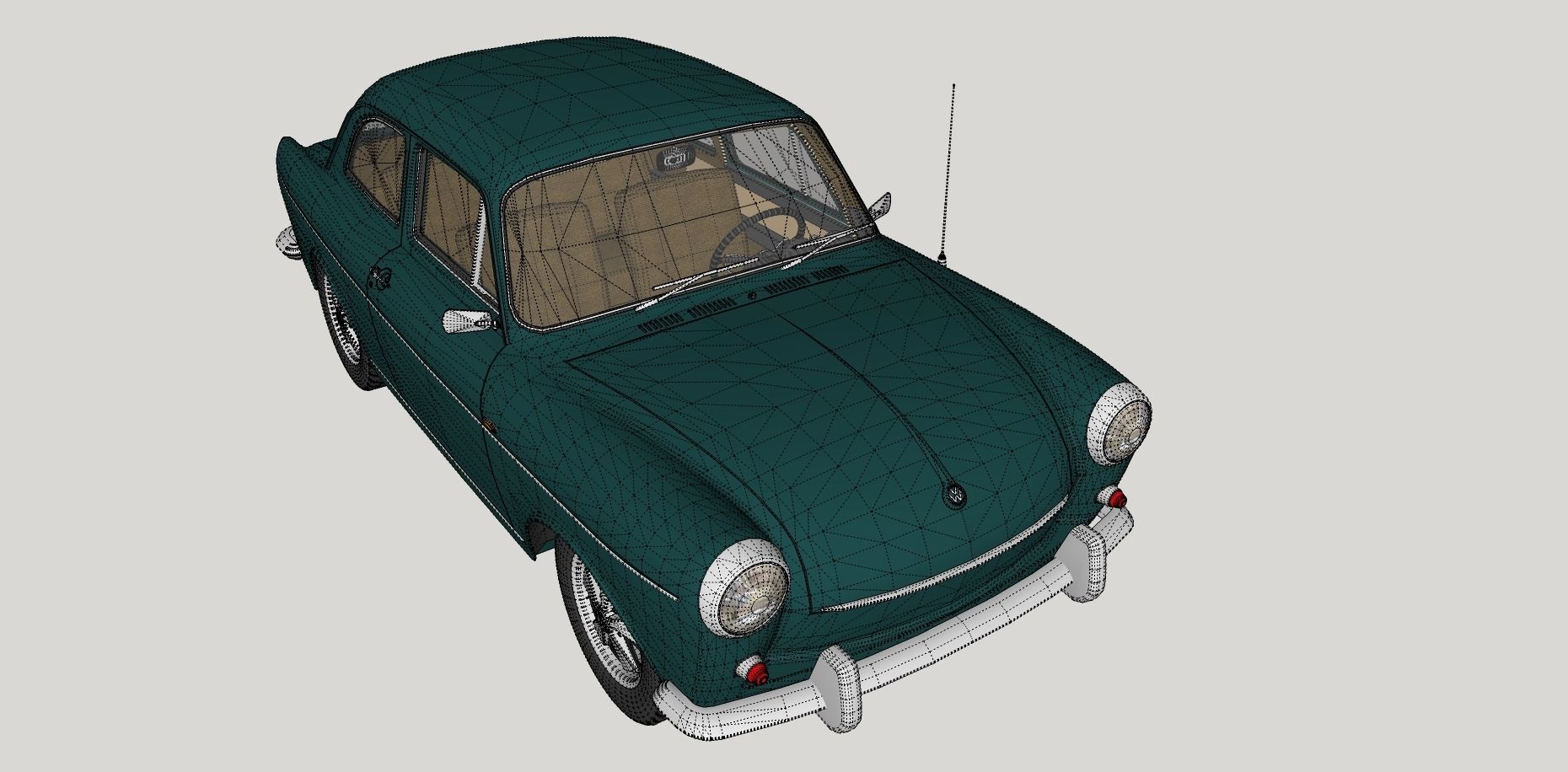 Volkswagen Type 3 3D Model Collection_36