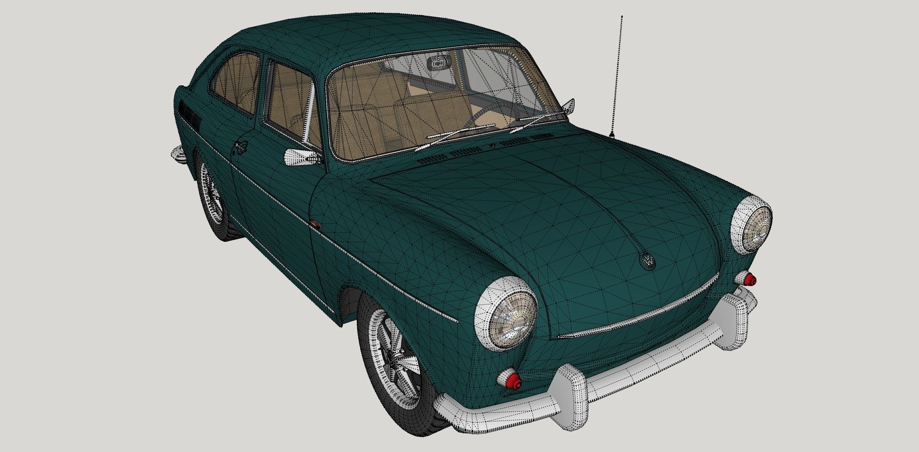 Volkswagen Type 3 3D Model Collection_56