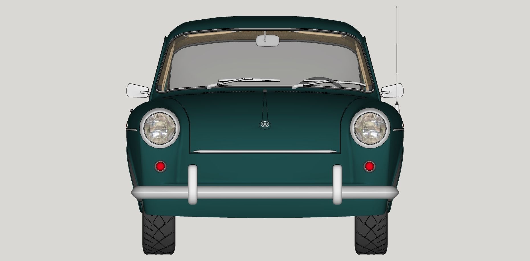 Volkswagen Type 3 3D Model Collection_32