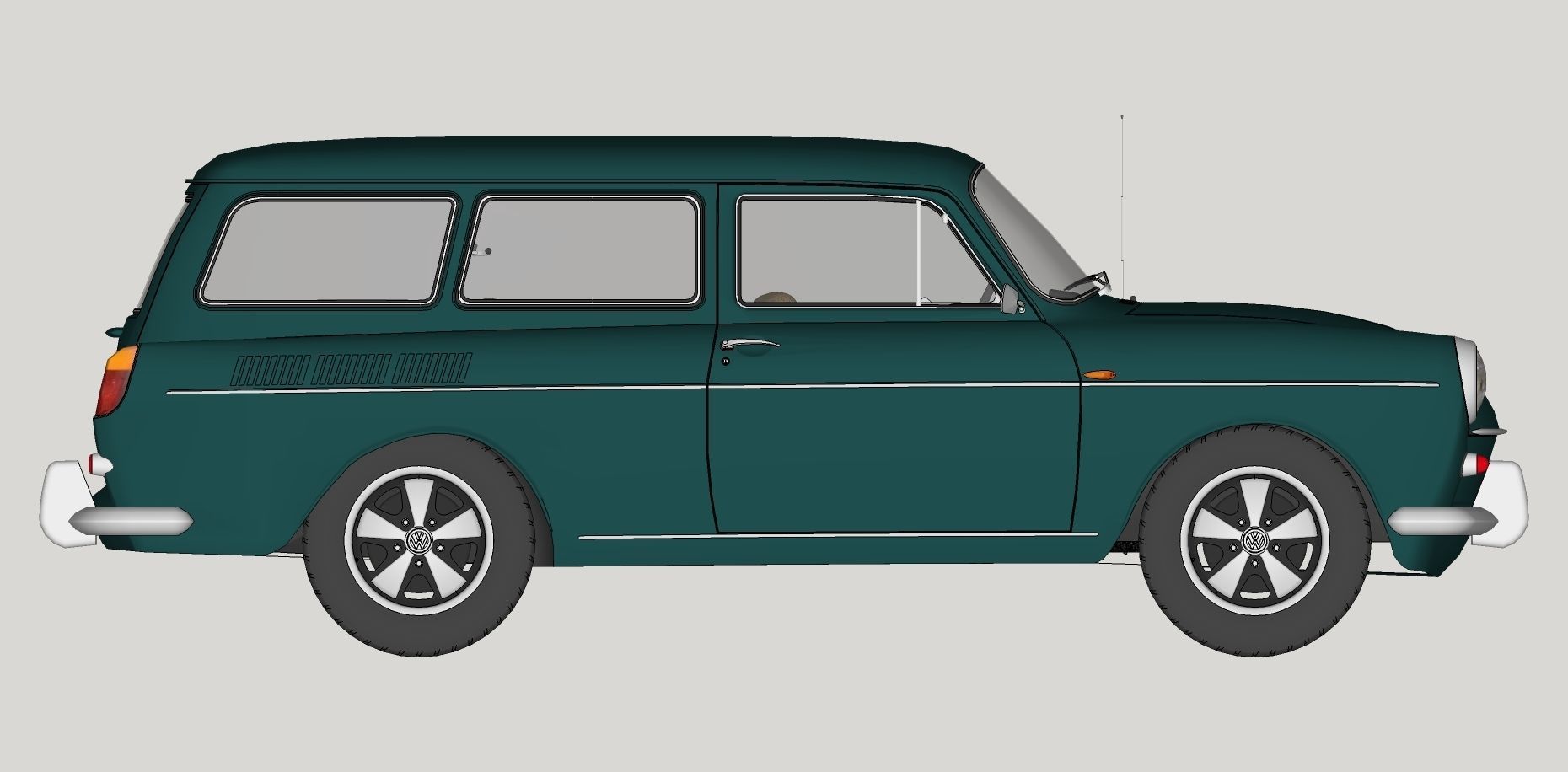 Volkswagen Type 3 3D Model Collection_18
