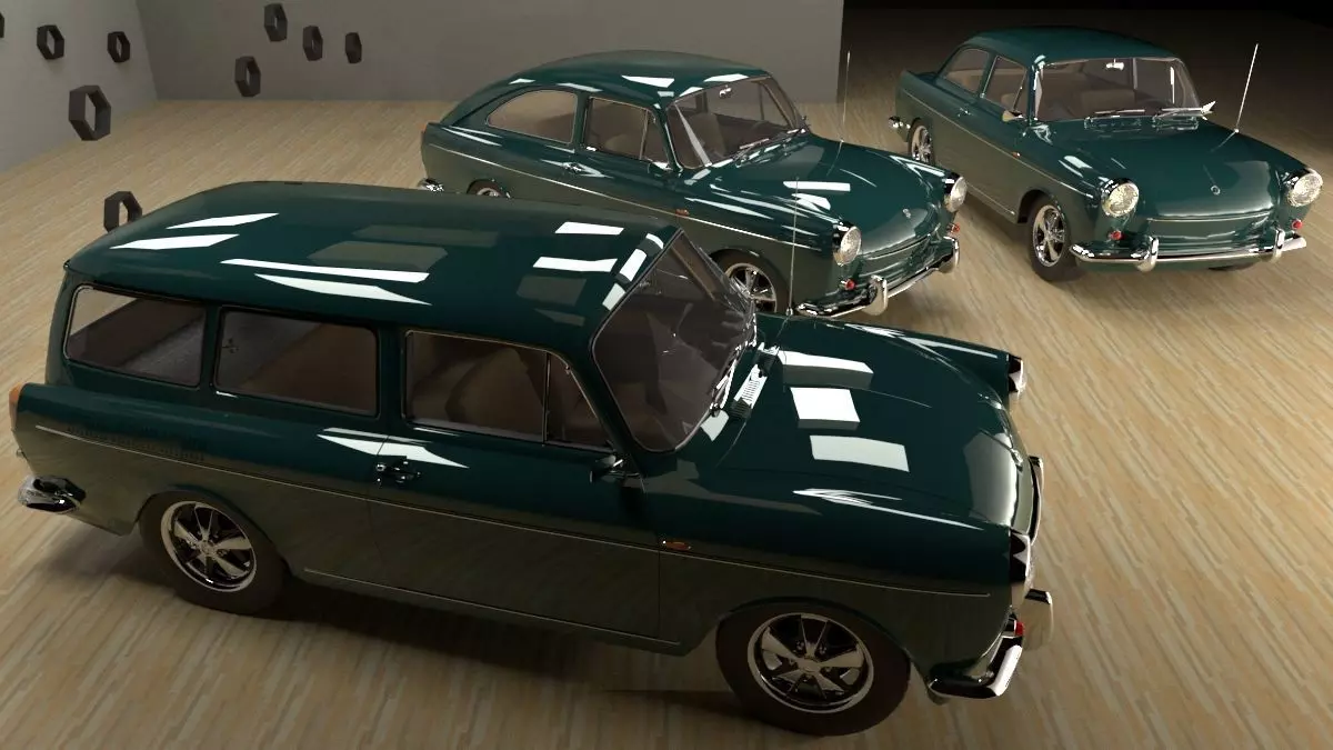 Volkswagen Type 3 3D Model Collection_0
