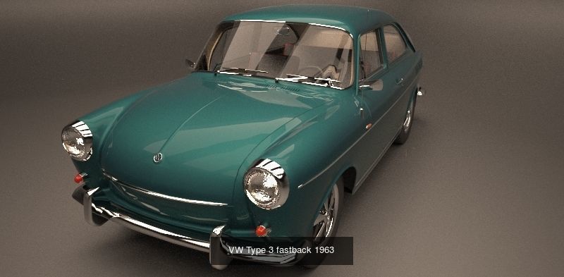 Volkswagen Type 3 3D Model Collection_2