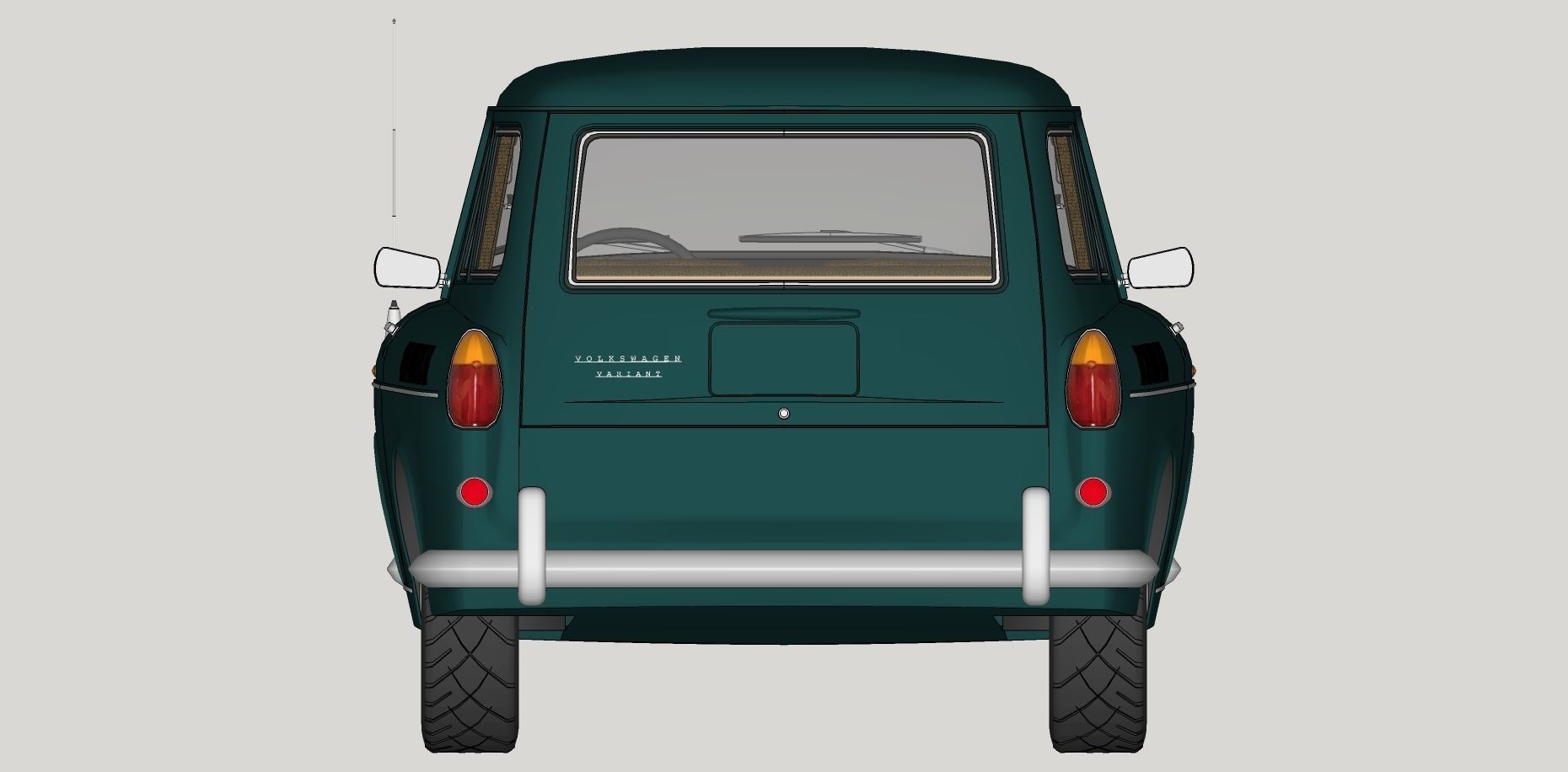 Volkswagen Type 3 3D Model Collection_15
