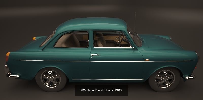 Volkswagen Type 3 3D Model Collection_3