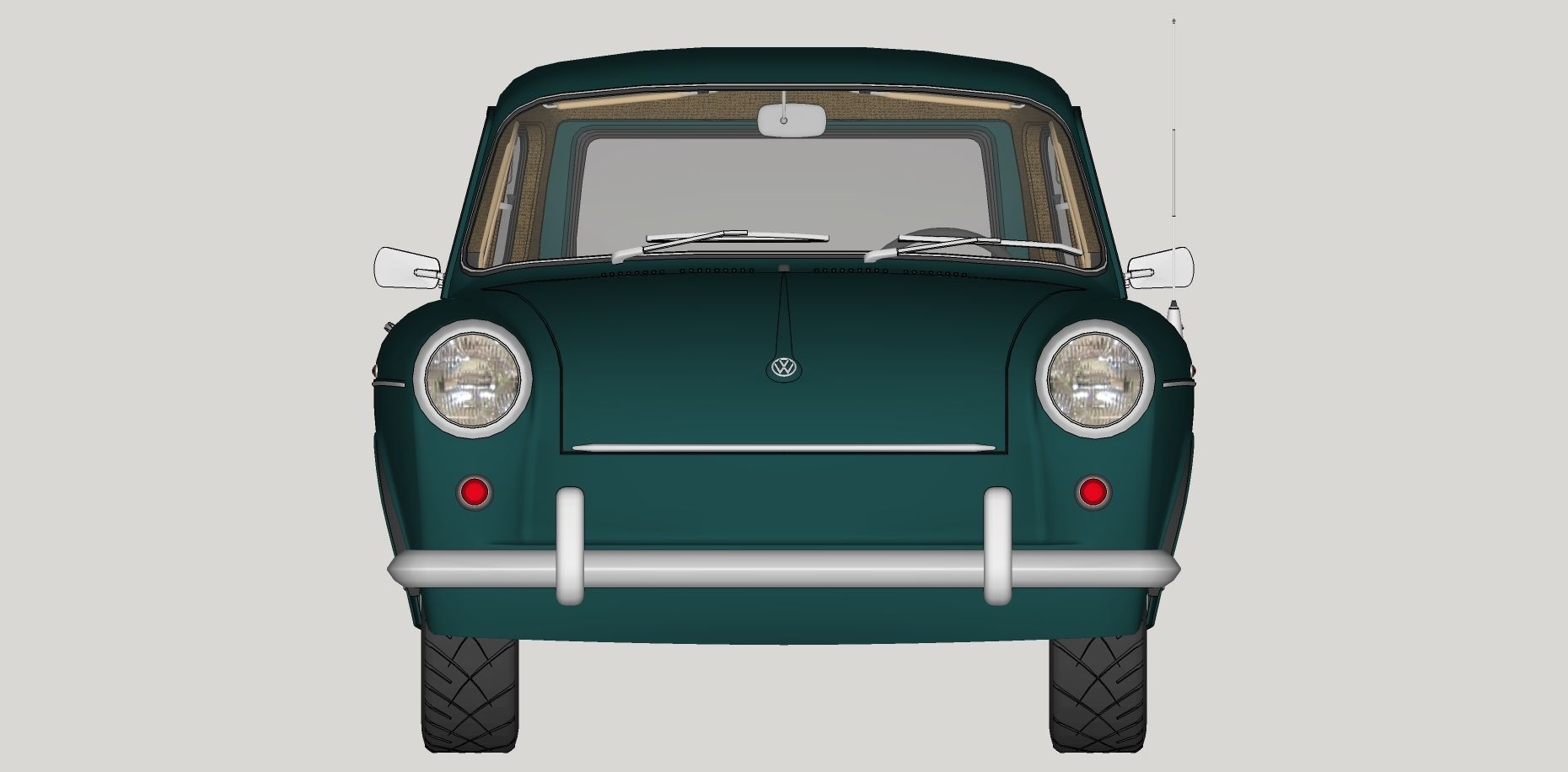 Volkswagen Type 3 3D Model Collection_22