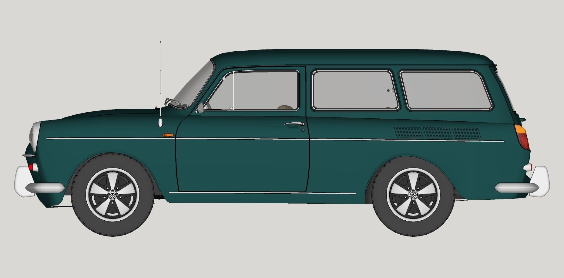 Volkswagen Type 3 3D Model Collection_14