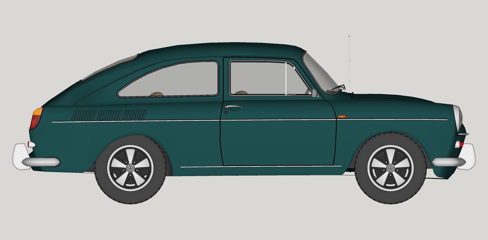 Volkswagen Type 3 3D Model Collection_51