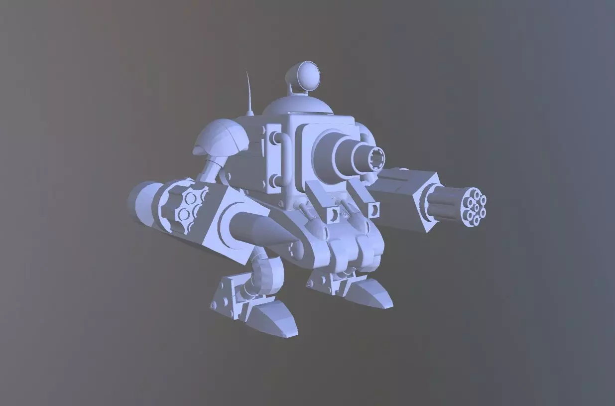 MetalSlug 5 Slug Gunner Template 3D print model