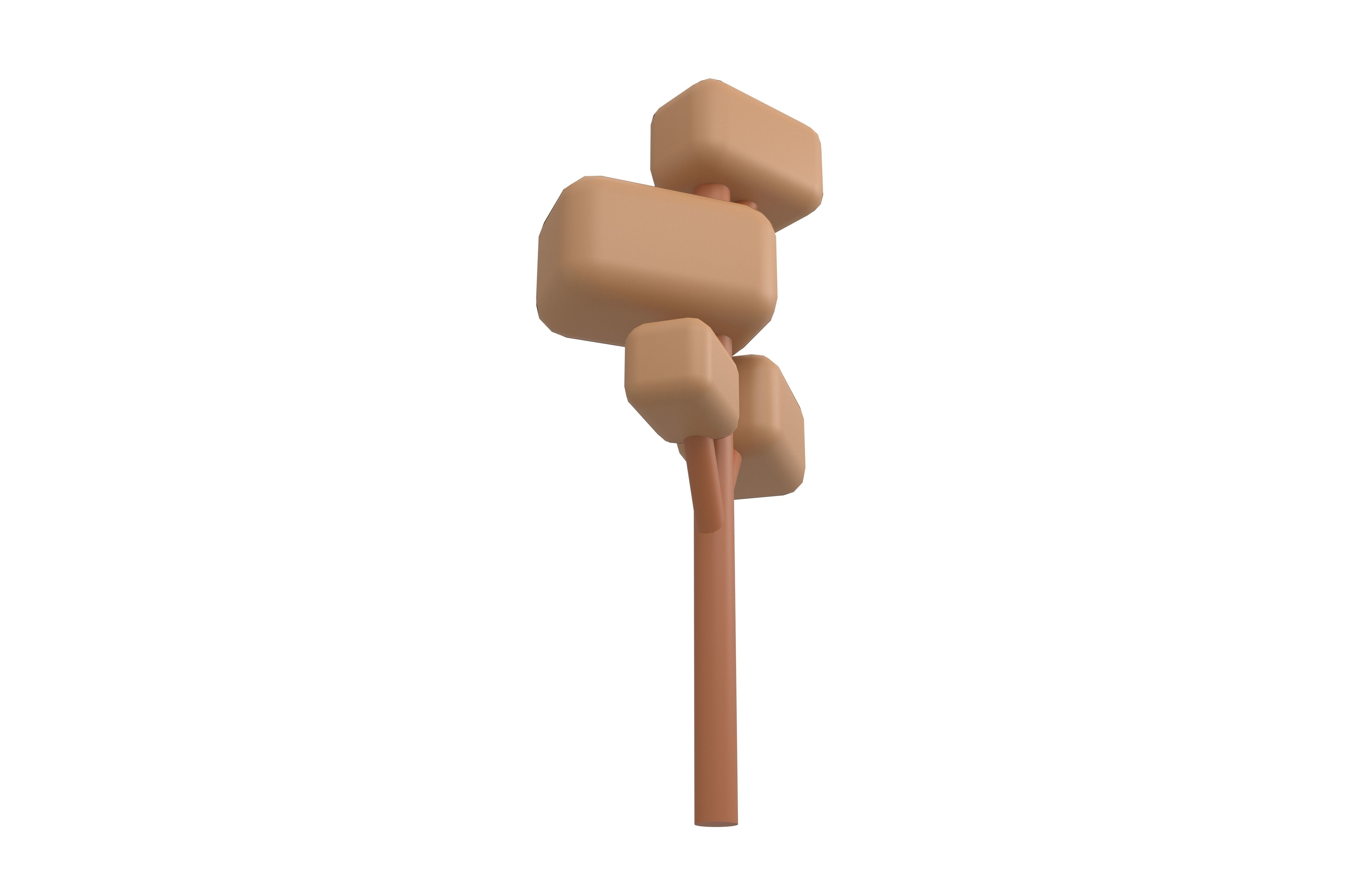 Cartoon Tree v1 004 Low-poly 3D model_3