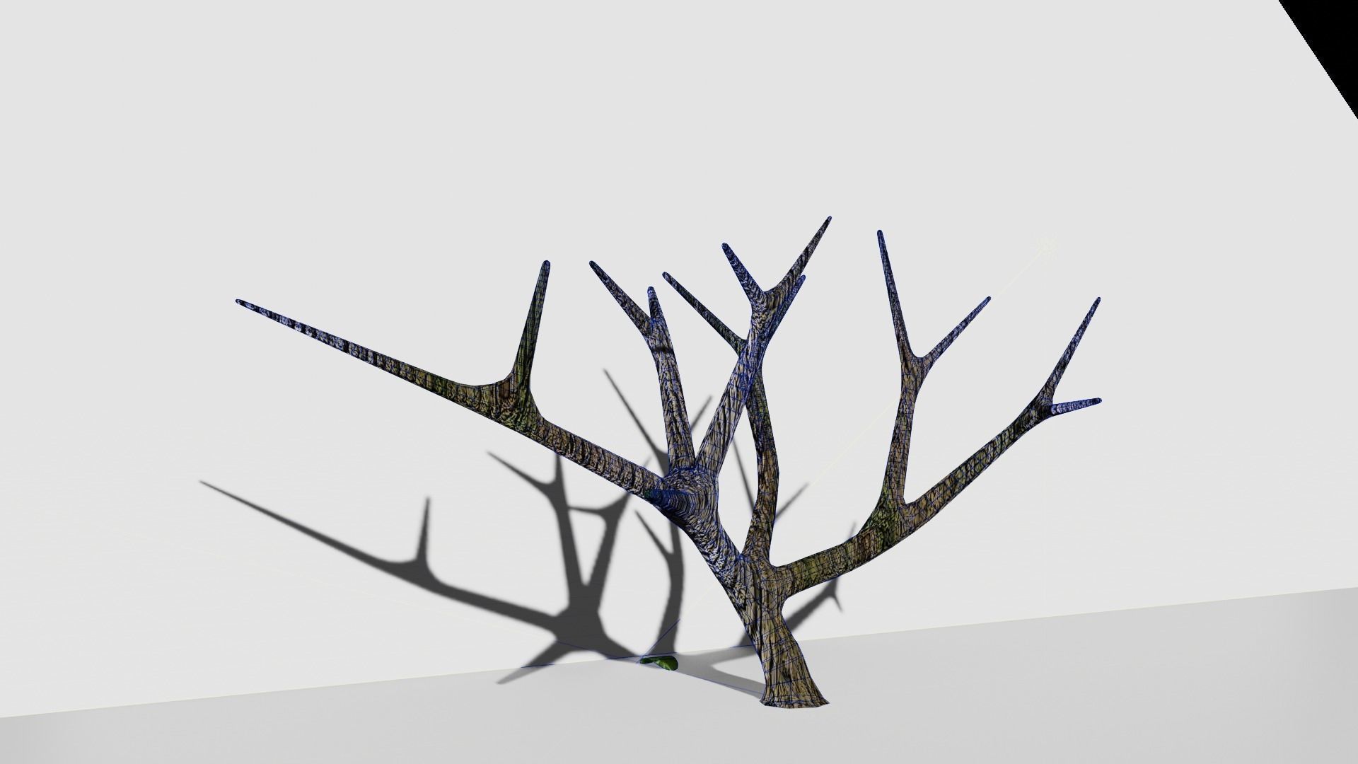 Tree free smal bush PBR Free low-poly 3D model_3