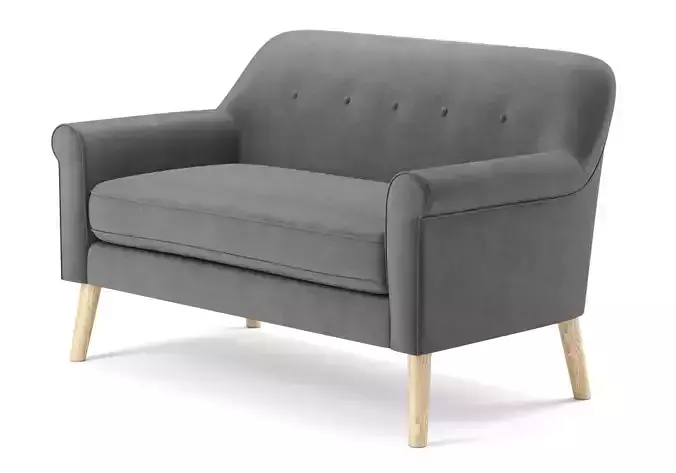 Mariah Mid Century Modern Loveseat 3D model