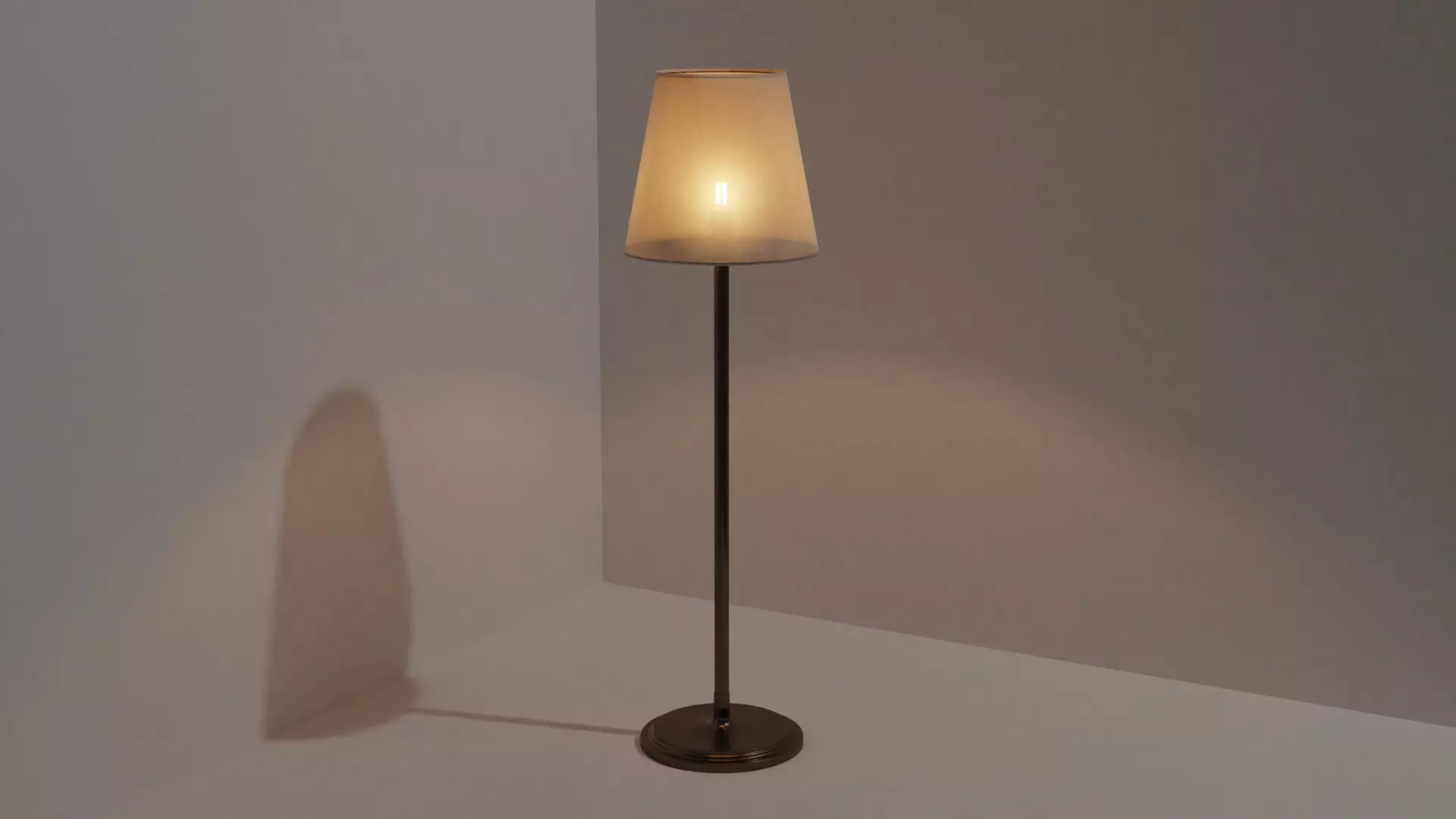 Floor Lamp with Procedurals in Blender Free 3D model_0