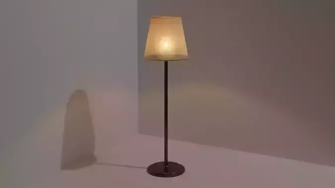 Floor Lamp with Procedurals in Blender