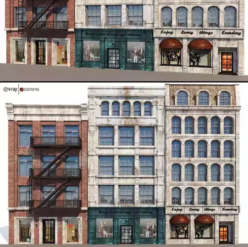 Architectural facades volA8  3D model